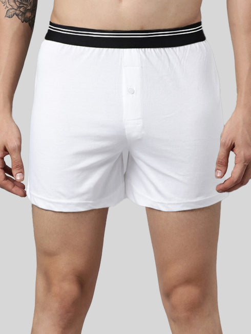 2 Pack Solid Cotton Boxers