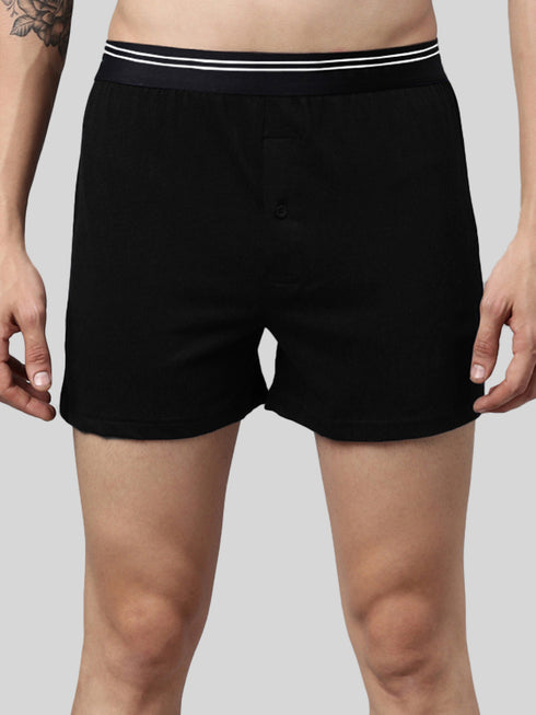 2 Pack Solid Cotton Boxers