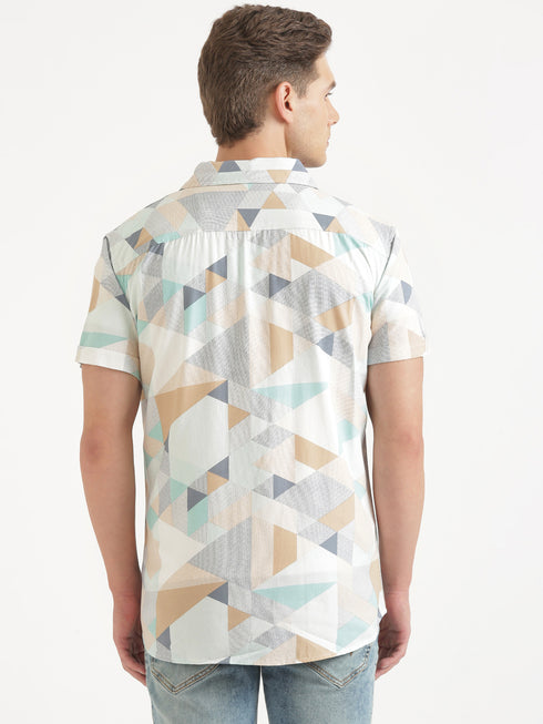 Multi-Colour Printed Short Sleeve Resort Shirt