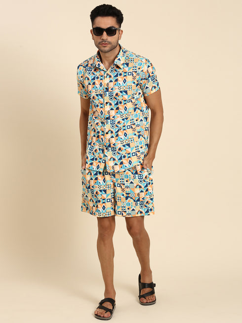 Multicolor Printed Co-Ords Set