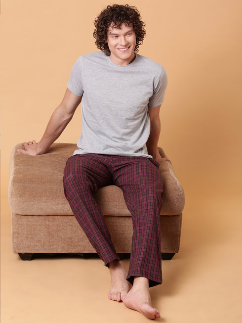 Red Checked Lounge Pant