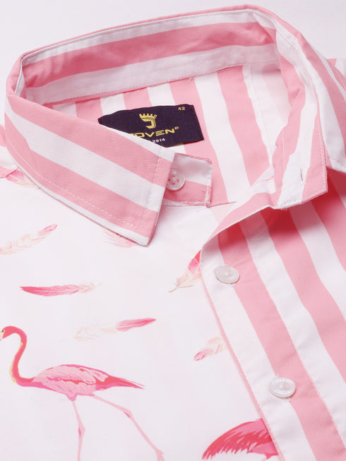 Pink & White Printed Co-Ord Set