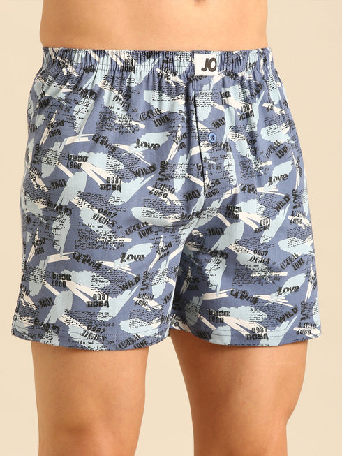 3 Pack Cotton Printed Multicolored Boxers