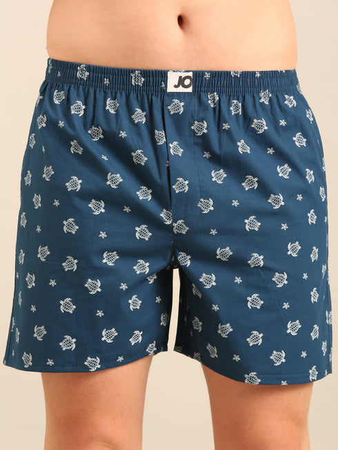 Tortoise Printed Cotton Boxers