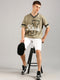 Olive Printed Oversized T-Shirt