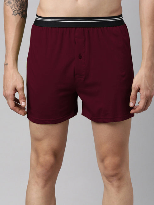 3 Pack Solid Cotton Boxers