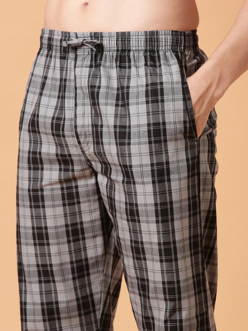 Charcoal Checked Lounge Pant