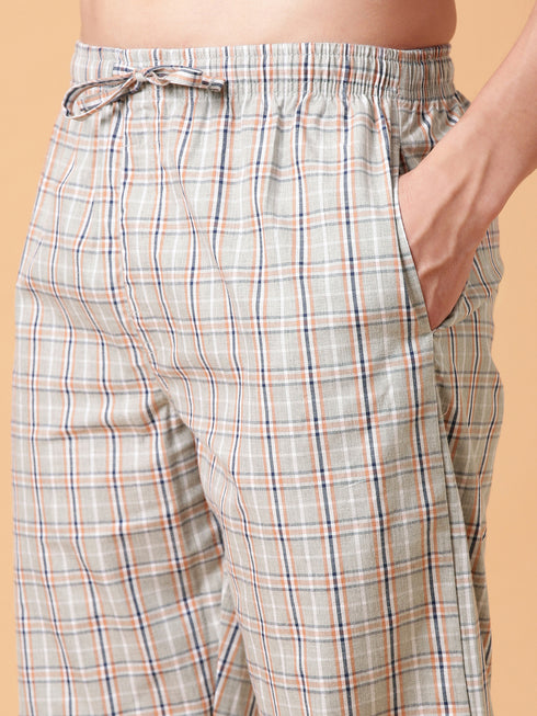 Light Grey Checked Lounge Pant