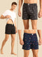 3 Pack Cotton Printed Multicolored Boxers