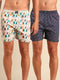 2 Pack Printed Cotton Boxers