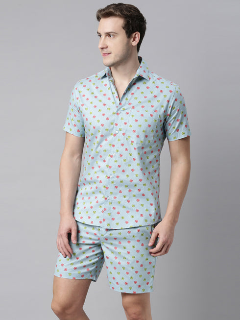 Blue Printed Co-Ord Set