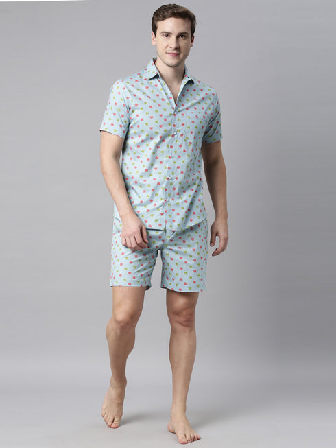 Blue Printed Co-Ord Set