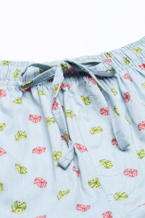 Blue Printed Co-Ord Set