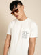 White Printed Crew Neck T-shirt