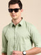 Green Printed Full Sleeves Shirt