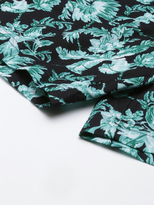 Black & Blue Printed Co-Ord Set