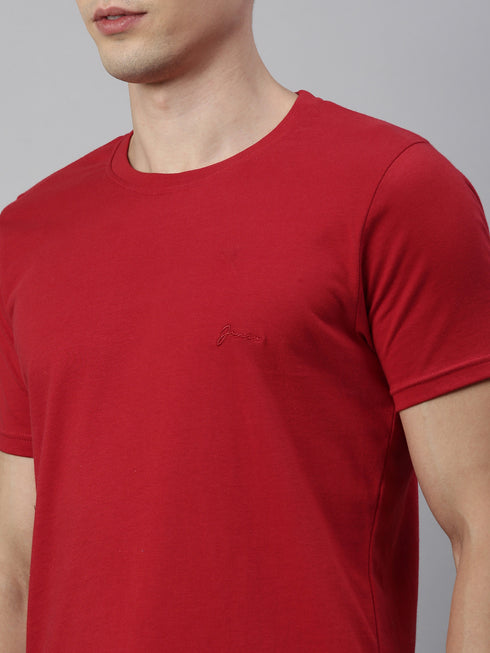 Red & Grey Solid Lounge Set