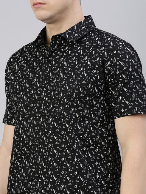 Black Printed Co-Ord Set