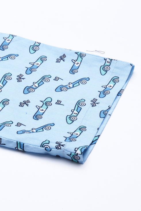 Blue Printed Lounge Pant