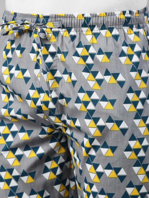 Grey Printed Lounge Pant