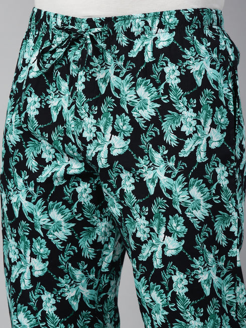 Navy Blue Printed Lounge Pant