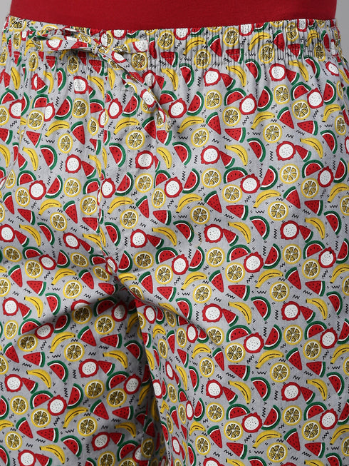 Grey Printed Lounge Pant