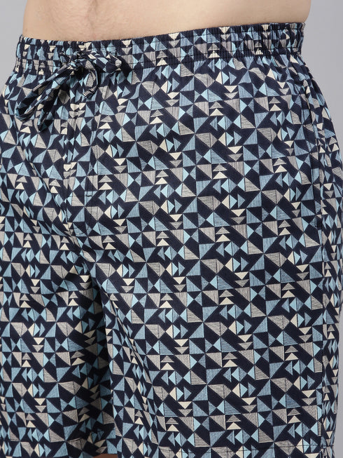 Navy Blue Printed Co-Ord Set