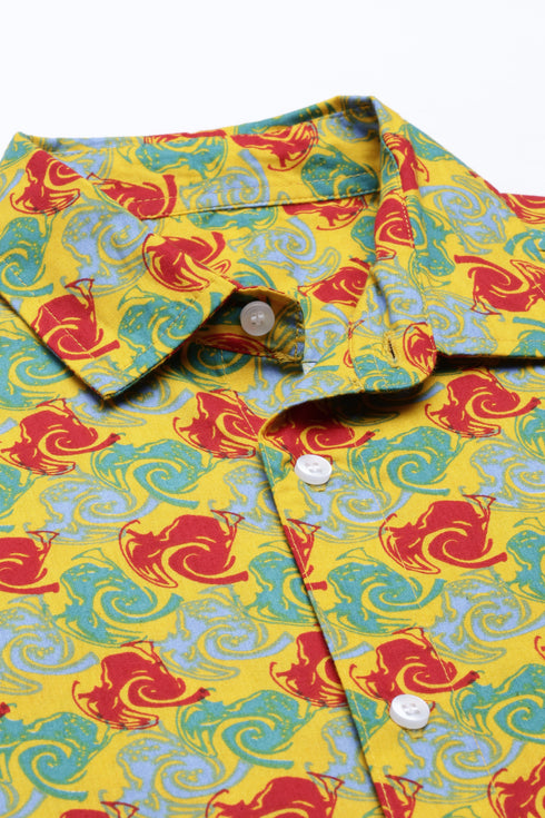 Yellow Printed Co-Ord Set