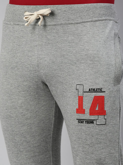 Red & Grey Solid Lounge Set