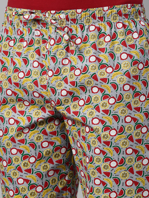 Red & Grey Assorted Night Suit