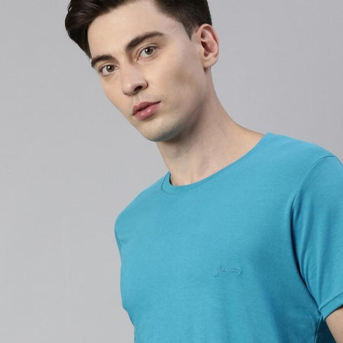 Light Blue Solid T-Shirt
