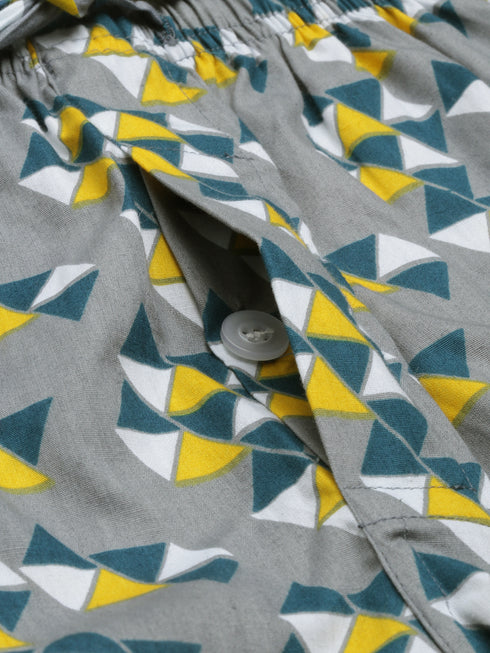 Grey Printed Lounge Pant