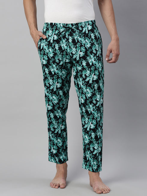 Navy Blue Printed Lounge Pant