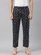 Navy Blue Printed Lounge Pant