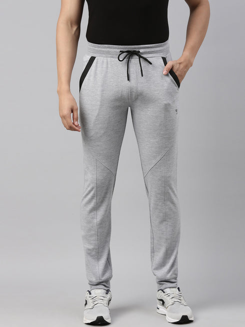 Grey Solid Track Pant