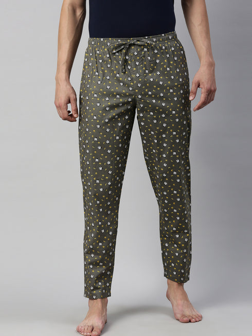 Brown Printed Lounge Pant