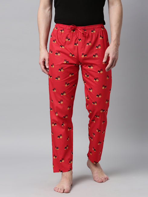 Red Printed Lounge Pant