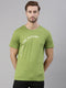 Green Printed Crew Neck T-shirt