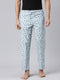 Light Blue Printed Lounge Pant