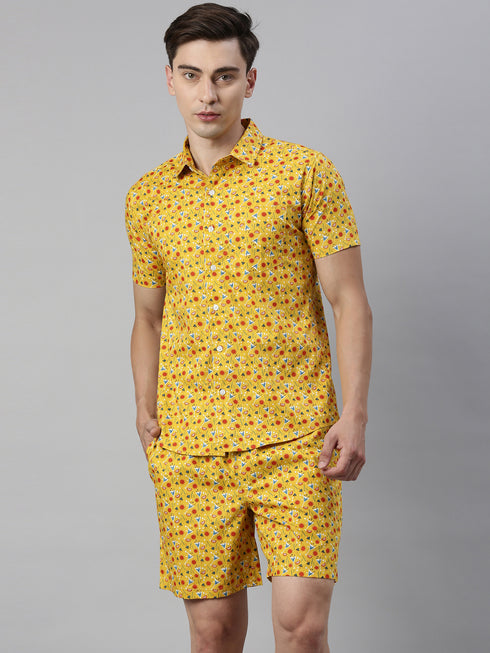 Yellow Printed Co-Ord Set