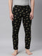 Black Printed Lounge Pant