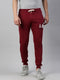 Burgandy Solid Jogger