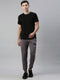 Black & Grey Solid Lounge Set