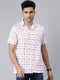 White Printed Short Sleeves Shirt
