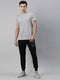 Grey & Black Solid Lounge Wear