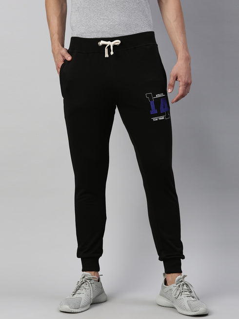 Black Solid Joggers