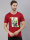 Red Printed Crew Neck Tshirt