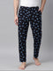 Navy Blue Printed Lounge Pant