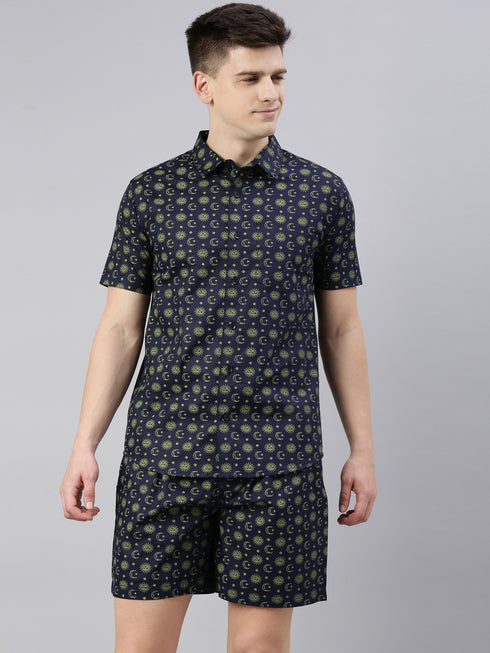 Navy Blue Assorted Night Suit