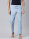 Blue Printed Lounge Pant